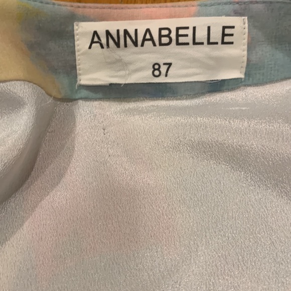 NWOT Annabelle 87 Blue Patterned Full Length Wrap Dress, Uk Size 3 - Picture 7 of 8